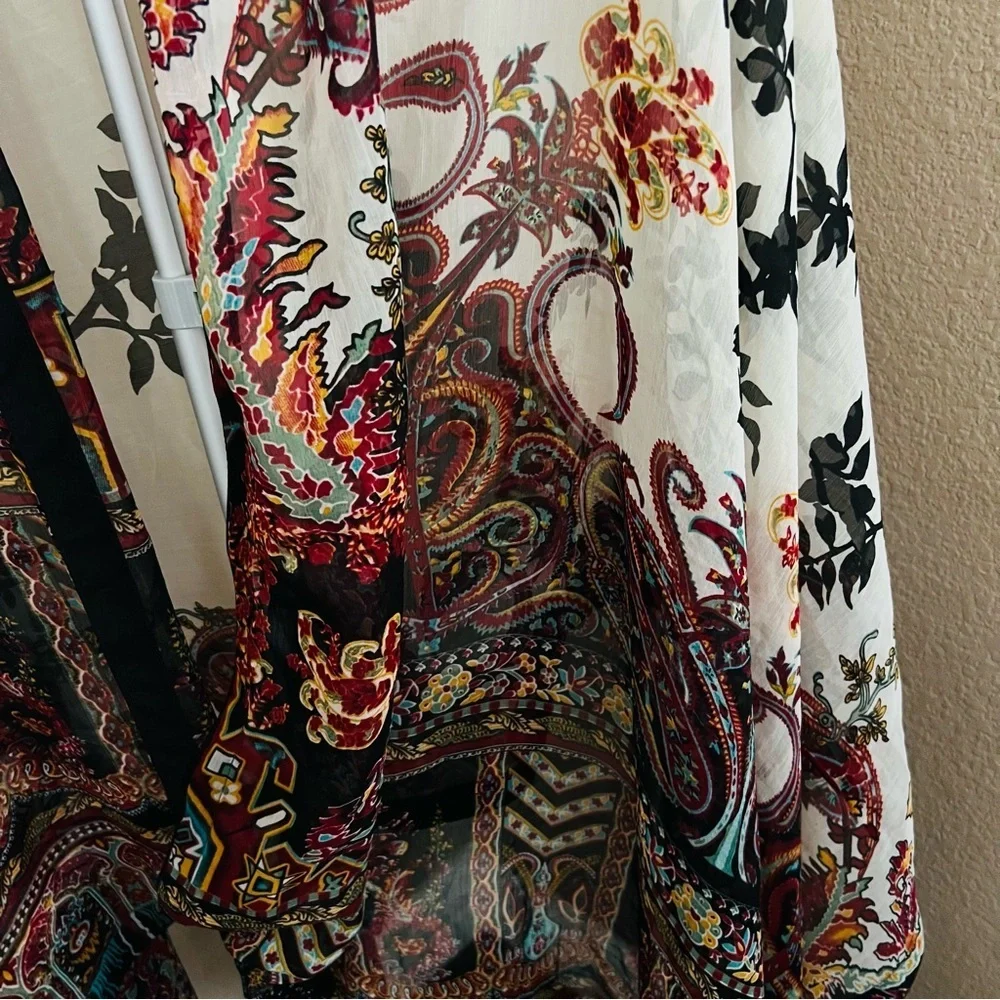Large Silk Chiffon shawl 90”x40”